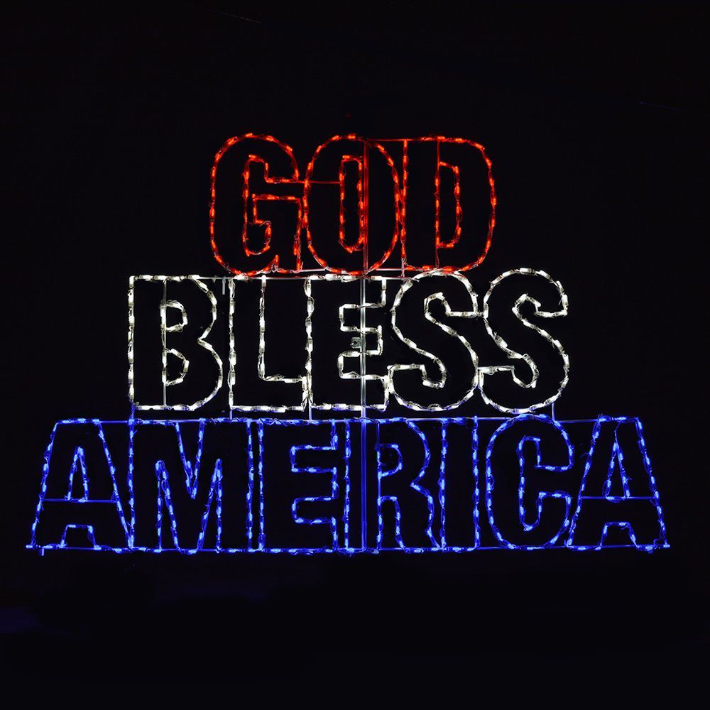 GOD BLESS AMERICA #LED-GBA